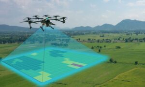 Drone land survey elevation data - ALTA SURVEY Nevada Drone surveying land while LiDAR mapping collects elevation and terrain data
