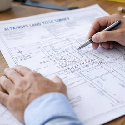 Reviewing an ALTA land title survey during early due diligence to confirm property details