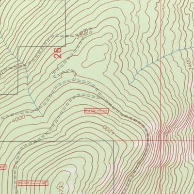 Topographic survey data showing contour lines and elevation changes after site conditions shifted