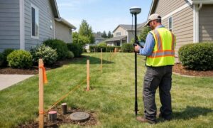 Boundary survey hoa fence project - ALTA SURVEY Nevada A surveyor completes a boundary survey before a new fence is installed in an HOA neighborhood